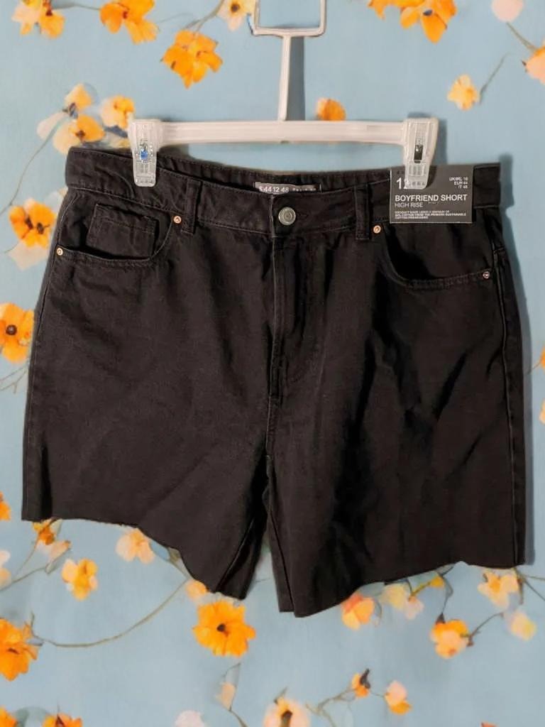 Vintage Black Primark Cares Shorts Size - USA 12 Womens